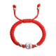 999 Sterling Silver Red Rope Kids Luck Bracelet 999 Sterling Silver Red Rope Kids Luck Bracelet