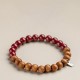 925 Sterling Silver Peach Wood Cinnabar Evil Spirit Bracelet 925 Sterling Silver Peach Wood Cinnabar Evil Spirit Bracelet