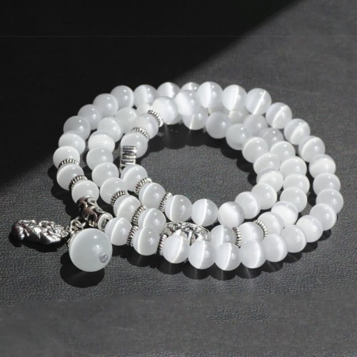 Cat Eye PiXiu Support Triple Wrap Bracelet
