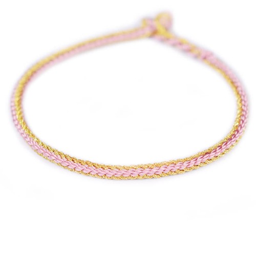 Two-Color Rope Eight Thread Peace Knot Bracelet Two-Color Rope Eight Thread Peace Knot Bracelet