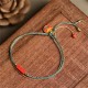 Handmade Cinnabar Blessing Braid Double Layer Bracelet Handmade Cinnabar Blessing Braid Double Layer Bracelet