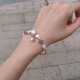 Pearl Moonstone Strawberry Quartz Optimism Bracelet Pearl Moonstone Strawberry Quartz Optimism Bracelet