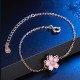 Sterling Silver Cherry Blossom Blessing Bracelet