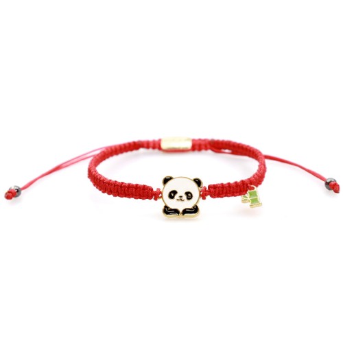Tibetan Panda Bamboo Lucky Red String Bracelet Tibetan Panda Bamboo Lucky Red String Bracelet