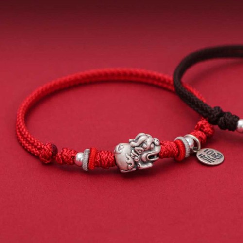 925 Silver PiXiu Fu Wealth Handmade Bracelet 925 Silver PiXiu Fu Wealth Handmade Bracelet