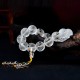 White Crystal Black Onyx Meditation Bracelet White Crystal Black Onyx Meditation Bracelet