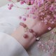 Strawberry Quartz Pearl Four Leaf Clover Love Bracelet Strawberry Quartz Pearl Four Leaf Clover Love Bracelet