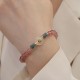Strawberry Quartz Chalcedony Jade Healing Bracelet