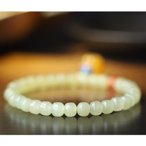 Hetian Jade Pumpkin Amber Red Agate Prosperity Bracelet Hetian Jade Pumpkin Amber Red Agate Prosperity Bracelet