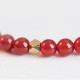 Natural Red Agate Endless Knot Confidence Bracelet