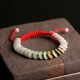 Round Jade Luck Red String Protection Bracelet Round Jade Luck Red String Protection Bracelet