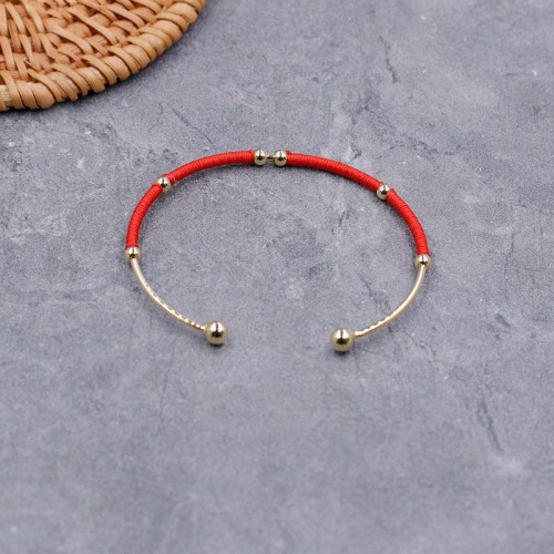 Red String Blessing Protection Cuff Bracelet Red String Blessing Protection Cuff Bracelet