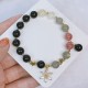 Natural Silver Sheen Obsidian Heart Star Flower Protection Bracelet