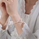 999 Sterling Silver Lotus Pearl Healing Bracelet