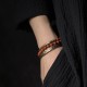 Red Jasper Moss Agate Black Obsidian Peace Bracelet Red Jasper Moss Agate Black Obsidian Peace Bracelet