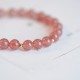 14K Gold Plated Strawberry Quartz Fu Charm Bracelet 14K Gold Plated Strawberry Quartz Fu Charm Bracelet