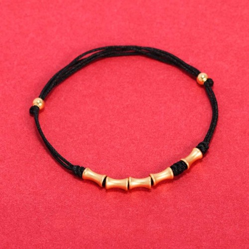 925 Silver Bamboo Design Protection Luck Braided Bracelet 925 Silver Bamboo Design Protection Luck Braided Bracelet
