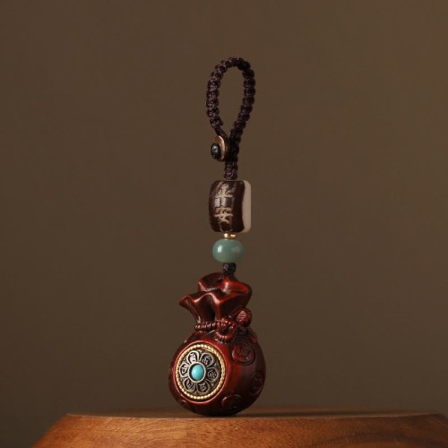 Red Sandalwood Green Sandalwood Money Bag Bracelet Red Sandalwood Green Sandalwood Money Bag Bracelet