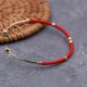 Red String Blessing Protection Cuff Bracelet Red String Blessing Protection Cuff Bracelet