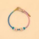 Peach Blossom Knot Luck Braided Bracelet