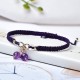 Strawberry Quartz Amethyst Green Phantom Positive Bracelet