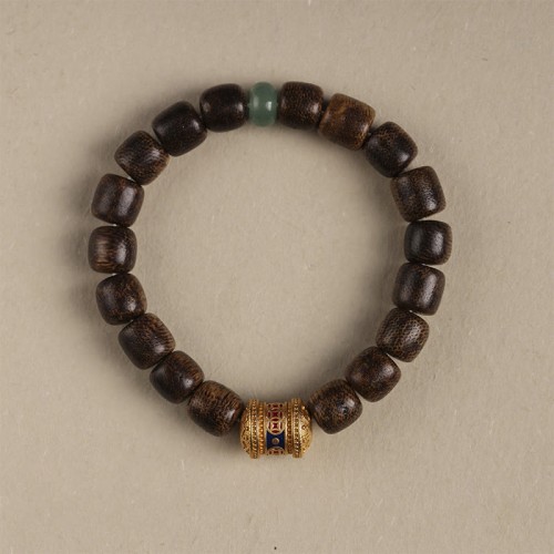 Agarwood Copper Coin Auspicious Cloud Calm Bracelet Agarwood Copper Coin Auspicious Cloud Calm Bracelet