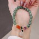 Cyan Jade Lotus Amethyst Crystal Healing Bracelet Cyan Jade Lotus Amethyst Crystal Healing Bracelet