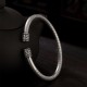 Tibetan Heart Sutra White Copper Luck Bracelet Tibetan Heart Sutra White Copper Luck Bracelet