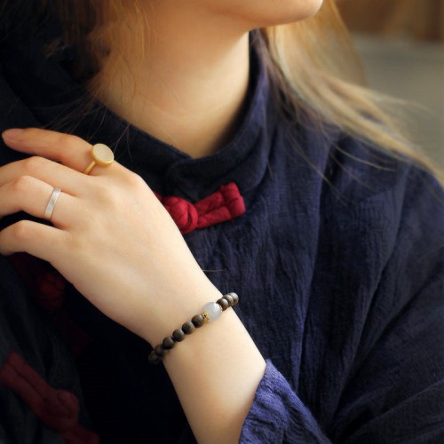 Agarwood Jade Strength Calm Bracelet Agarwood Jade Strength Calm Bracelet
