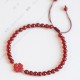 Natural Red Agate Endless Knot Confidence Bracelet