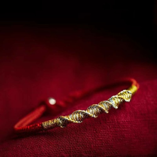925 Silver Luck Strength Red String Protection Bracelet