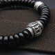 Tibetan Coconut Shell Om Mani Padme Hum Bracelet Tibetan Coconut Shell Om Mani Padme Hum Bracelet