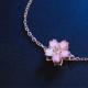 Sterling Silver Cherry Blossom Blessing Bracelet