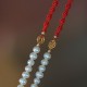 14K Gold Plated Pearl Luck Red String Bracelet 14K Gold Plated Pearl Luck Red String Bracelet