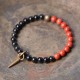 Black Obsidian Sodalite Strength Couple Bracelet Black Obsidian Sodalite Strength Couple Bracelet