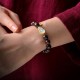 Red Sandalwood Gourd Jade Calm Bracelet