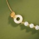 Hetian White Jade Peace Buckle Ginkgo Luck Bracelet Hetian White Jade Peace Buckle Ginkgo Luck Bracelet