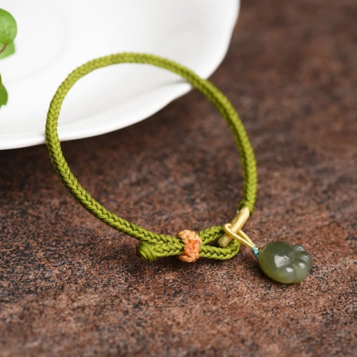 Jade Cat Paw Luck Abundance Bracelet