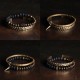 Lava Rock Copper Balance Cuff Bangle