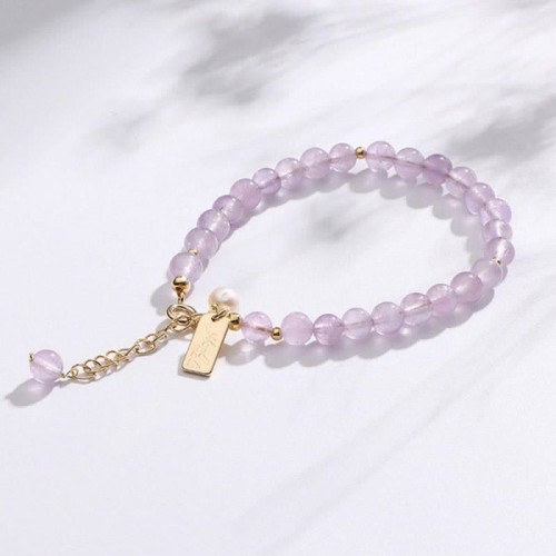 Natural Amethyst Stress-Relief Bracelet