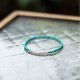 925 Sterling Silver Natural Turquoise Pearl Beaded Bracelet 925 Sterling Silver Natural Turquoise Pearl Beaded Bracelet