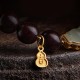 Red Sandalwood Gourd Jade Calm Bracelet
