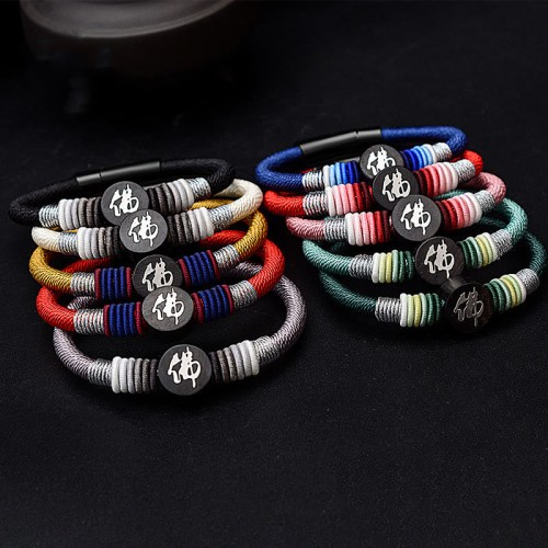 Buddha Ebony Handcrafted Rope Bracelet