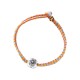 999 Sterling Silver Persimmon Luck Braided Bracelet 999 Sterling Silver Persimmon Luck Braided Bracelet