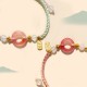 Peace Agate Peace Buckle Braided Bracelet Peace Agate Peace Buckle Braided Bracelet