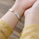 Lotus Heart Sutra White Copper Luck Bracelet Lotus Heart Sutra White Copper Luck Bracelet