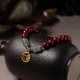 Cinnabar Green Aventurine Luck Blessing Bracelet