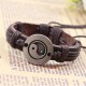 Retro Yin Yang Leather Harmony Bracelet