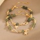 14K Gold Green Rutilated Quartz Eternal Love Bracelet 14K Gold Green Rutilated Quartz Eternal Love Bracelet