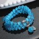 Cat Eye PiXiu Support Triple Wrap Bracelet